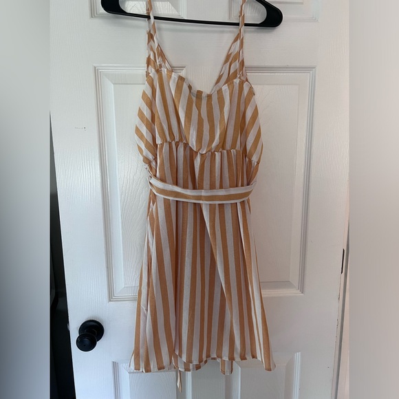 2XL Yellow and White Striped Sundress - Picture 3 of 3